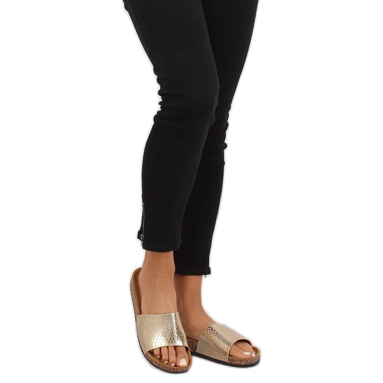 Women's golden slippers PK44491 Gold 1 Women's golden slippers PK44491 Gold 1