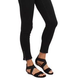 Black women's sandals 7434 Black 1
