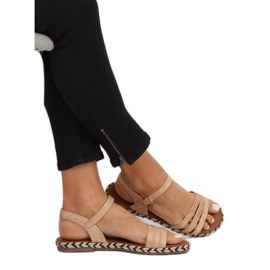 Champagne women's sandals M531 Champagne multicolored pink 2