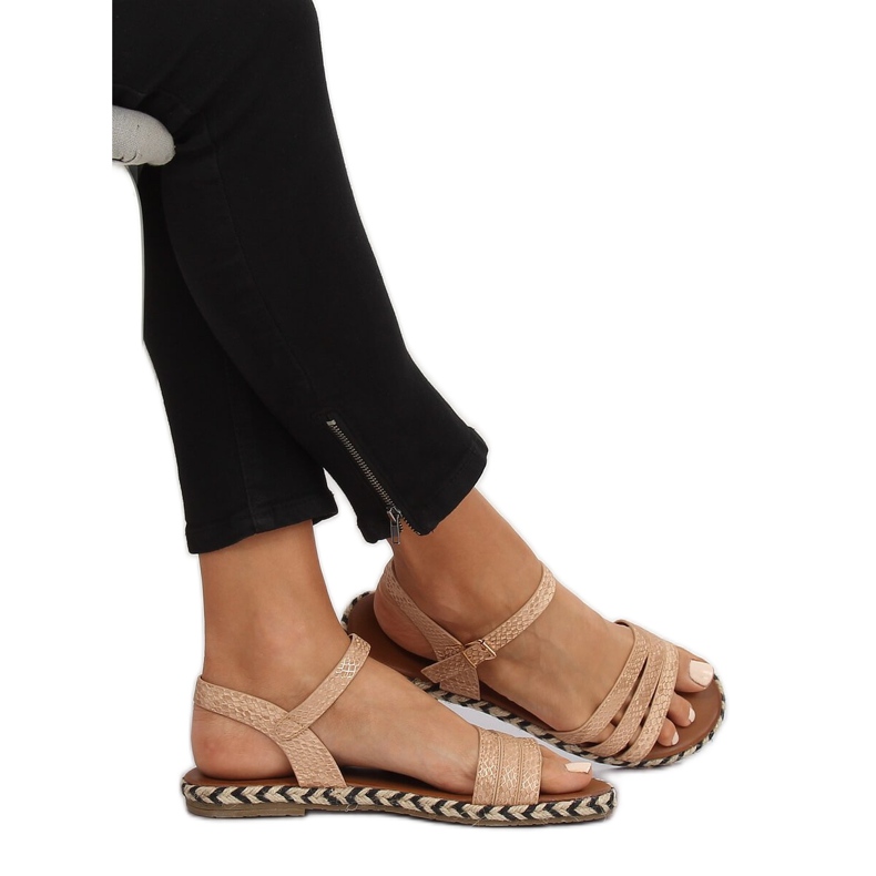 Champagne women's sandals M531 Champagne multicolored pink 2