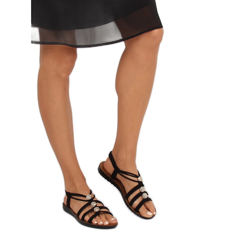 Black women's sandals FC19-Q33 Black 2