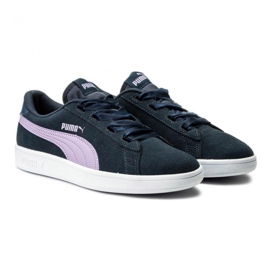 Puma Smash v2 Ribbon Jr 366003 03 navy blue 1