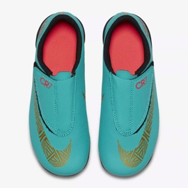 Nike Mercurial Vapor 12 Club Ps V CR7 Mg Jr AJ3096-390 football shoes blue blue 2