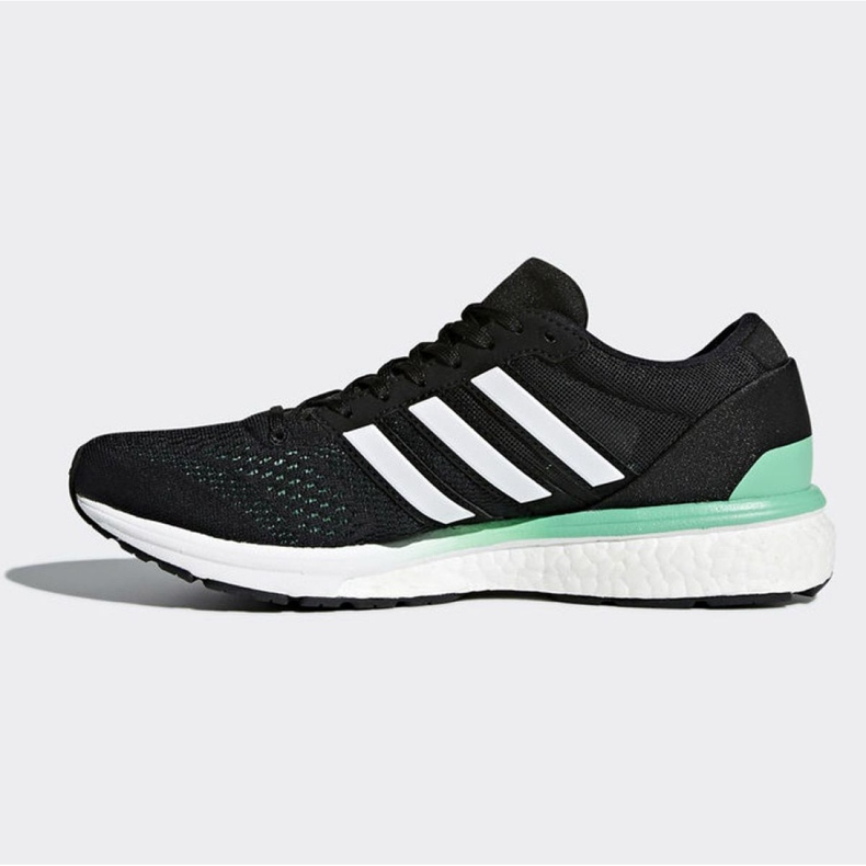 Running shoes adidas Boston 6 W BB6421 black green 1
