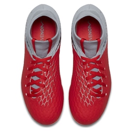 Nike hypervenom Phantom 3 Academy Df Fg Jr AH7287-600 football shoes red red 1