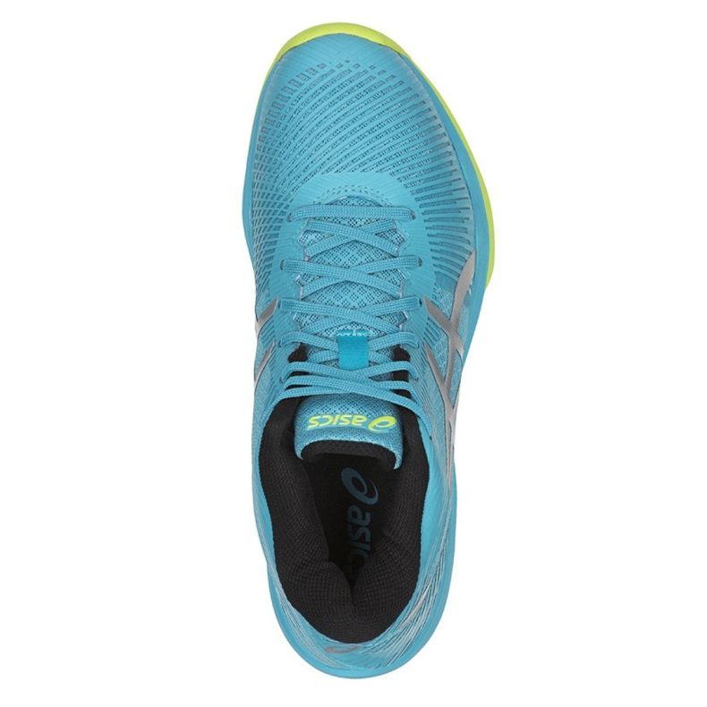 Asics Gel-Volley Elite Ff Mt M B750N-400 volleyball shoes multicolored blue 2