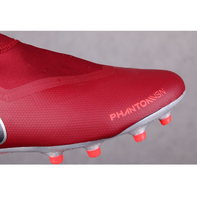 Nike Phantom Vsn Academy Df Fg M AO3258-606 soccer shoes red red 1