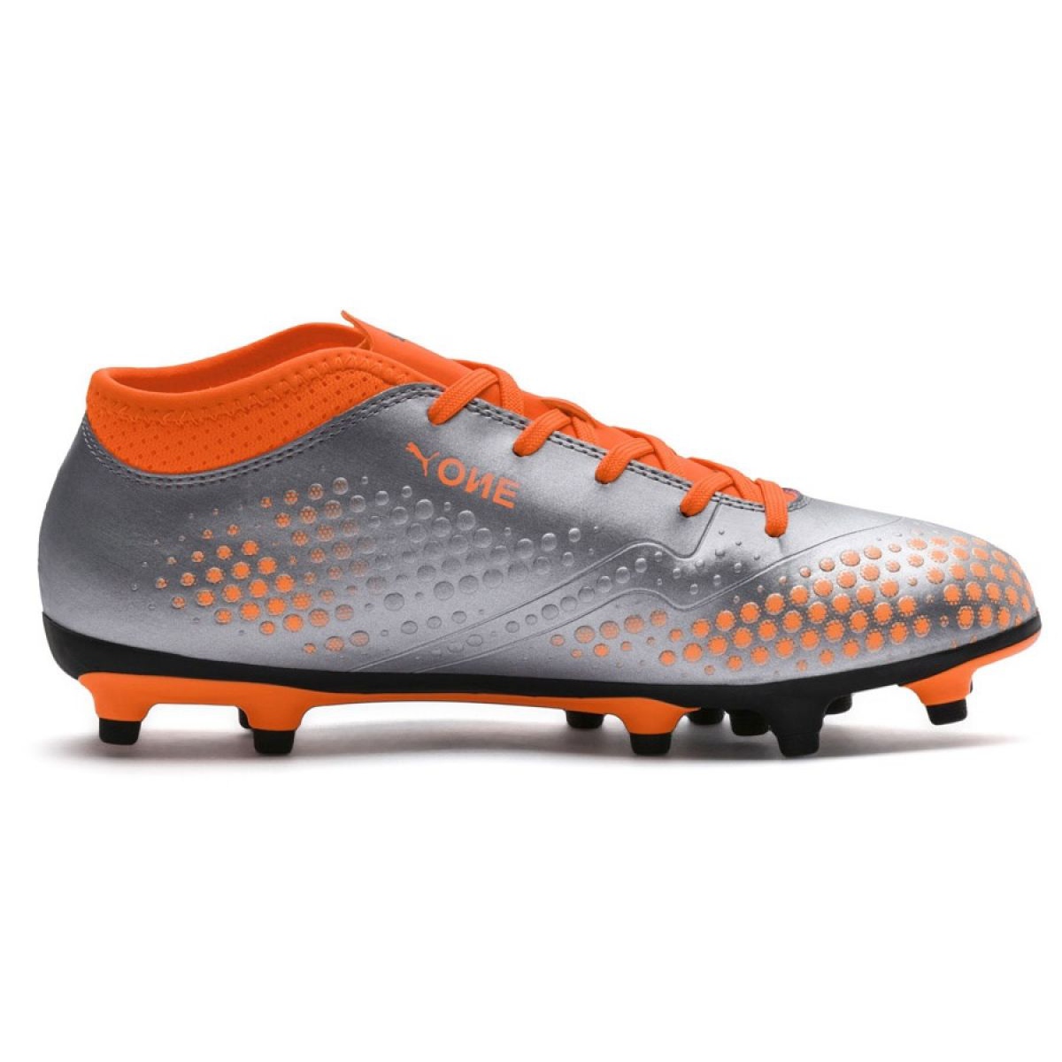 Puma One 4 Syn Fg Jr 104782 01 football boots grey multicolored - KeeShoes