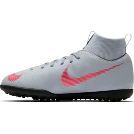 Nike Mercurial Superfly X 6 Club Tf Jr AH7345 060 soccer shoes white 2