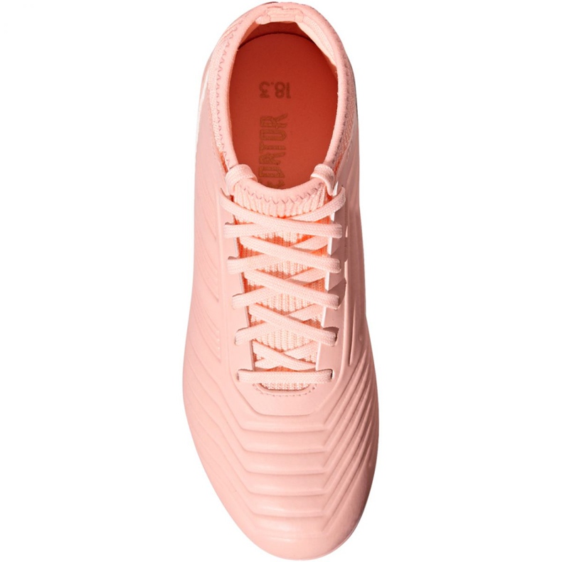 Adidas Predator 18.3 Fg Jr DB2317 football boots pink pink 2 Adidas Predator 18.3 Fg Jr DB2317 football boots pink pink 2