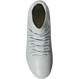 The adidas Nemeziz 18.3 Fg Jr DB2353 football boots white white 1