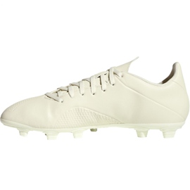 Adidas X 18.4 Fg M DB2187 football boots beige white 1