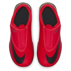 Indoor shoes Nike Mercurial Vapor 12 Club Ps (V) CR7 Ic Jr AJ3107-600 red red 1