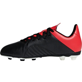 Adidas X 18.4 FxG Jr BB9378 football boots black black 2