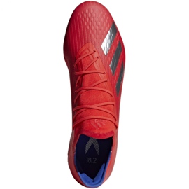 Adidas X 18.2 Fg M BB9363 football boots red red 1