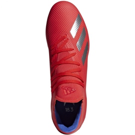 Adidas X 18.3 Fg M BB9367 football boots multicolored red 1