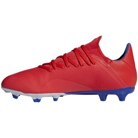 Adidas X 18.3 Fg M BB9367 football boots multicolored red 2
