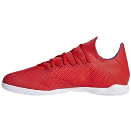 Indoor shoes adidas X 18.3 In M BB9392 multicolored red 2