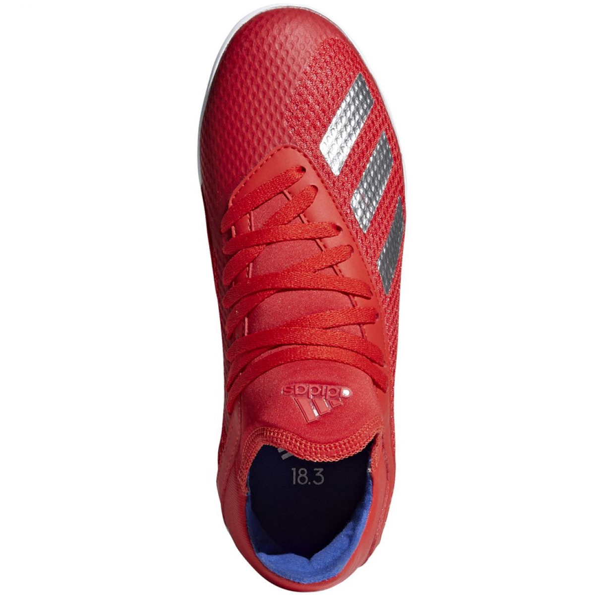 Indoor shoes adidas X 18.3 In Jr BB9396 red multicolored KeeShoes