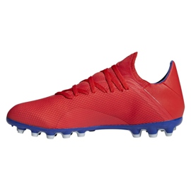 Adidas X 18.3 Ag M BC0299 football boots multicolored red 1