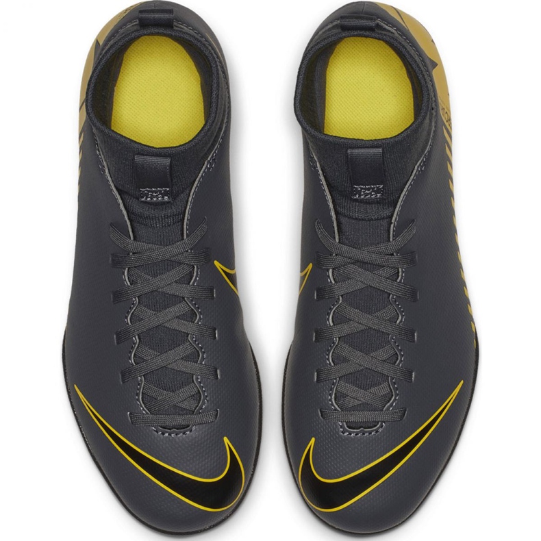Indoor shoes Nike Mercurial Superfly X 6 Club Ic Jr AH7346-070 black grey 2