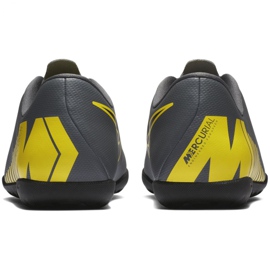 Nike Mercurial Vapor X 12 Club Jr AH7355-070 football shoes grey black KeeShoes