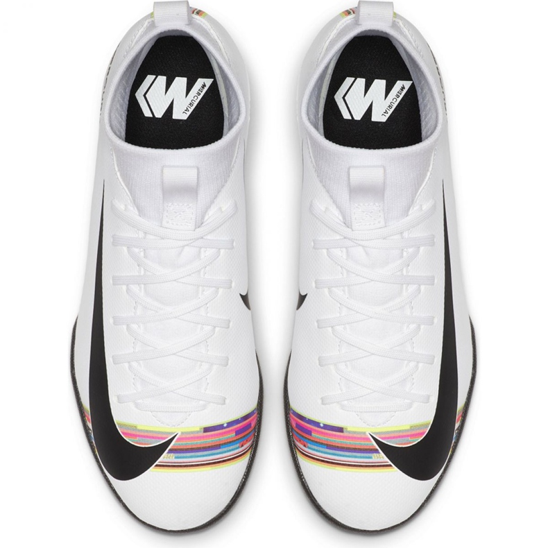 Indoor shoes Nike Mercurial Superfly X 6 Academy Ic Jr AJ3110-109 multicolored white 2