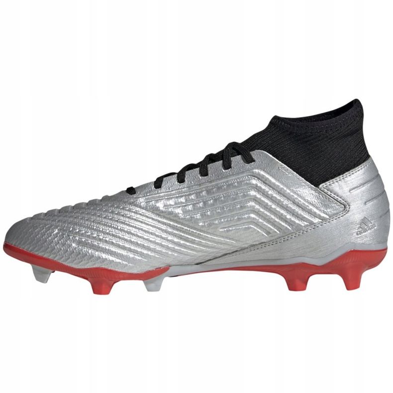 Adidas Predator 19.3 Fg M F35595 football boots silver 1