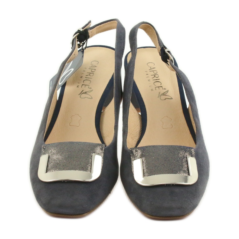 Caprice women's sandals with a 29500 buckle navy blue 3