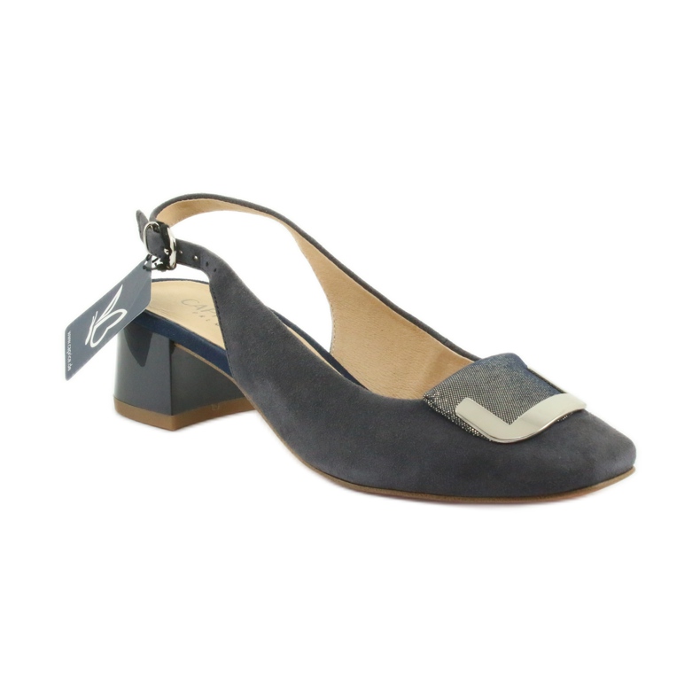 Caprice women's sandals with a 29500 buckle navy blue 1