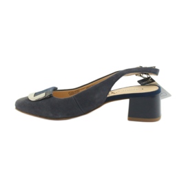 Caprice women's sandals with a 29500 buckle navy blue 2