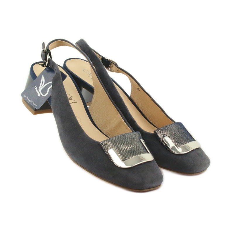 Caprice women's sandals with a 29500 buckle navy blue 4