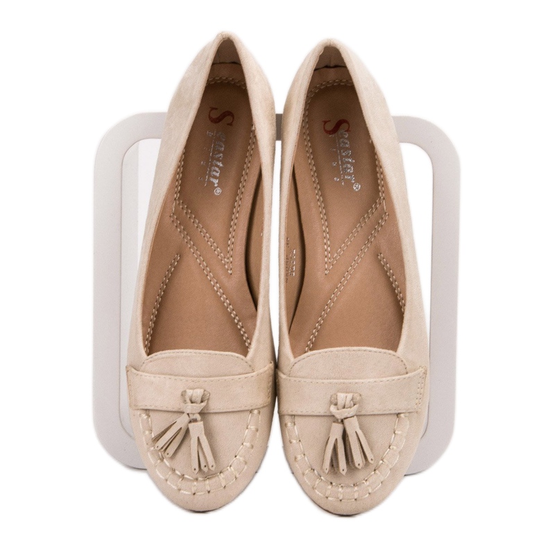 Seastar Ballerinas With Fringes beige 2