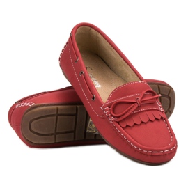 SHELOVET Loafers With A Bow red 1