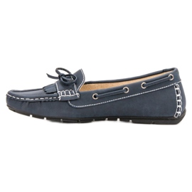 SHELOVET Loafers With A Bow blue 1