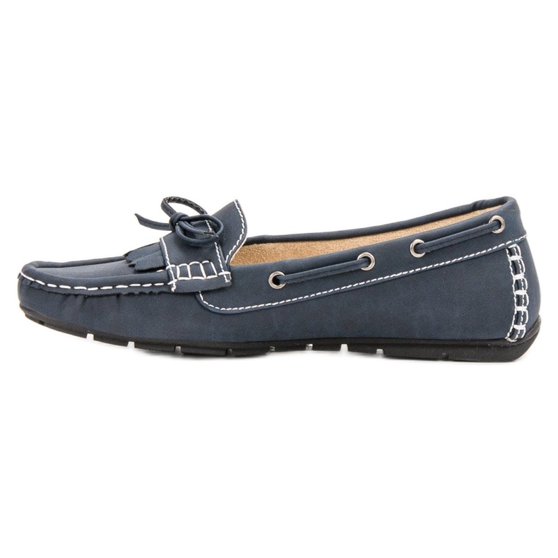 SHELOVET Loafers With A Bow blue 1