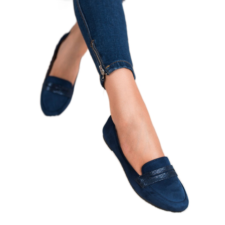 Comer Navy blue ballerinas 2
