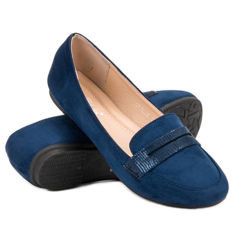 Comer Navy blue ballerinas 1