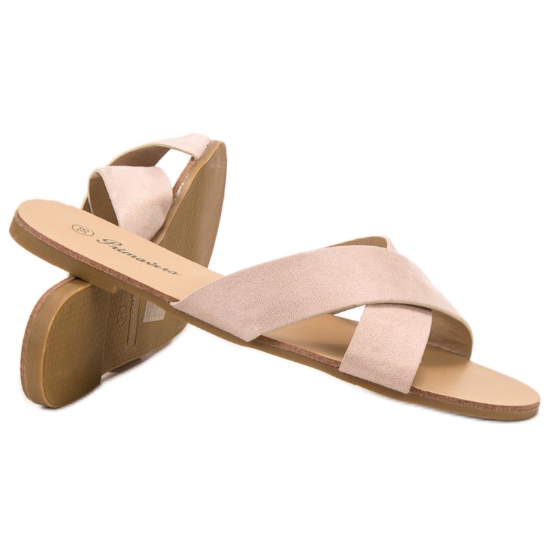 Primavera Comfortable Flat Slippers brown 1