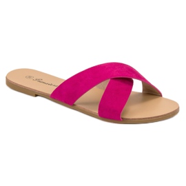 Primavera Comfortable Flat Slippers pink 1
