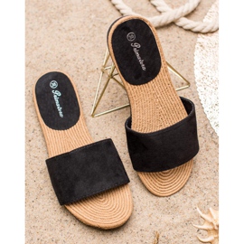 Primavera Suede Slippers black 2