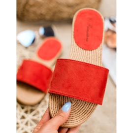 Primavera Suede Slippers red 2
