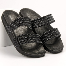 Bello Star Slippers With Beads black 2