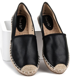 Tina&Co Slip-on Espadrilles With Eco Leather black 1