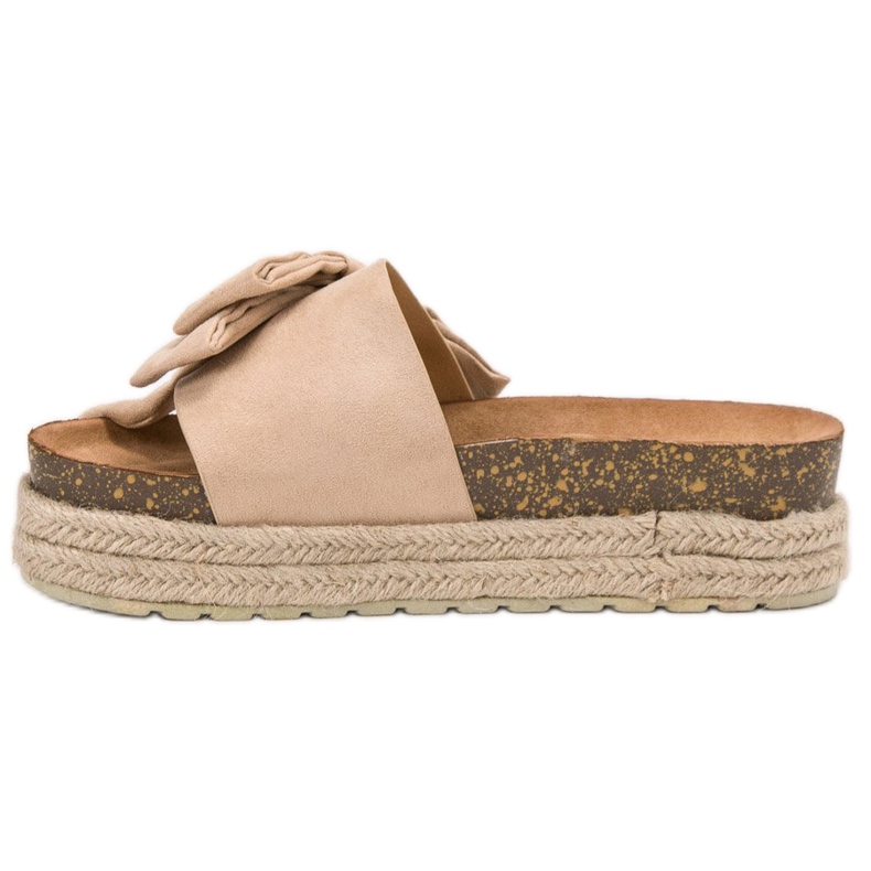 Vices Fashionable Beige Slippers 1