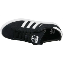 Black adidas Originals Campus Jr BY9580 shoes 2