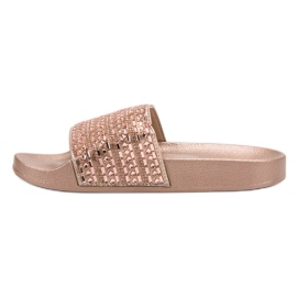Queen Vivi Slippers With Crystals yellow 1