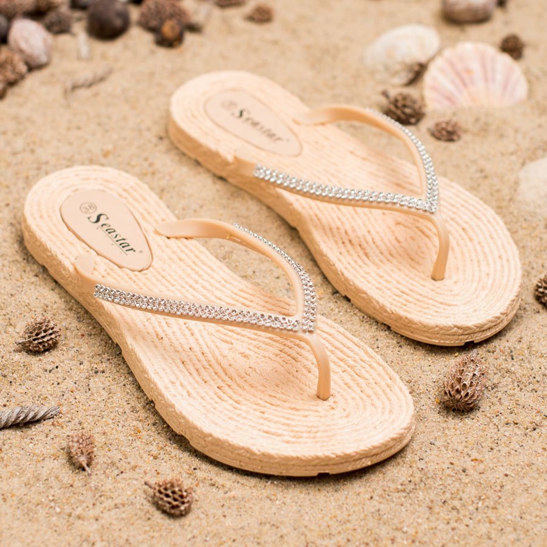 Seastar Flip-flops With Cubic Zirconia brown 2