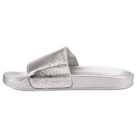 Small Swan Casual Women's Slippers grey 1