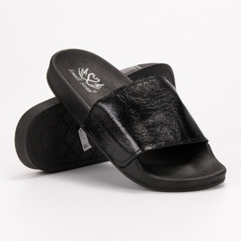 Small Swan Casual Women's Slippers black 1